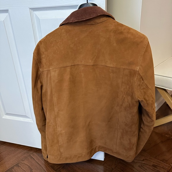 Men's Tan Suede Jacket - Picture 3 of 7